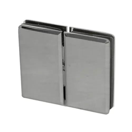 Porto Glass to Glass pivot Hinge Brushed Nickel