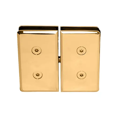 Porto Glass to Glass pivot Hinge Satin Brass