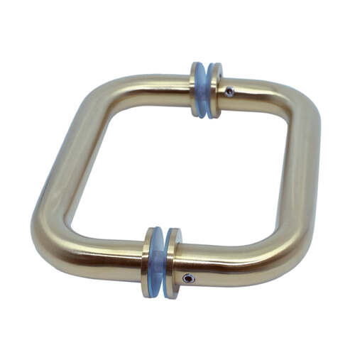 Back to Back 6" Handle with washers Satin Brass