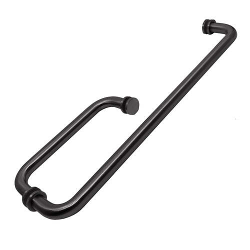 8" Handle with 18" Towel Bar Matte Black