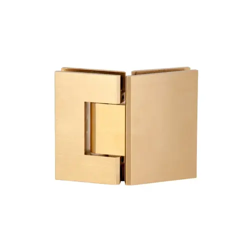 Glass to Glass 135 (045) Degree Windsor Hinge Satin Brass