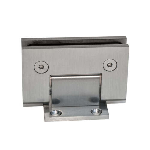 Wall mount Windsor Short Back Plate Square Hinge Brushed Nickel