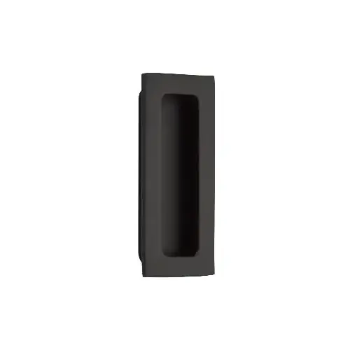 4" Modern Rectangular Flush Pull Flat Black Finish