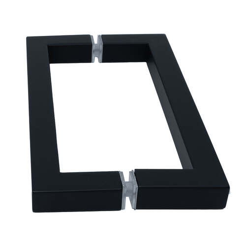 Aria Vetri AS12X12MBL Back to back 12" Square Handle Matte Black