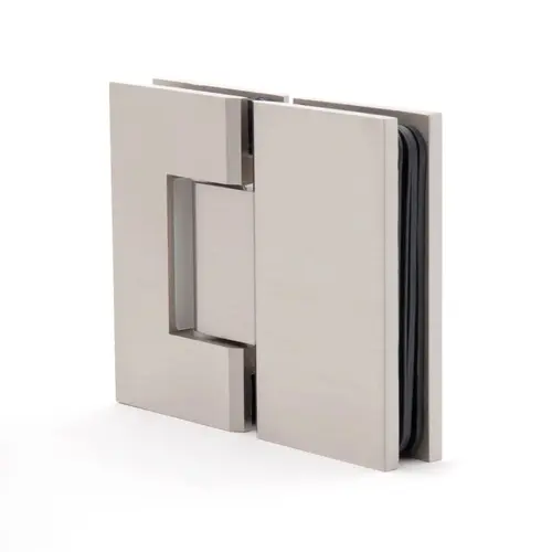 Glass to Glass 180 Degree Windsor Hinge Brushed Nickel