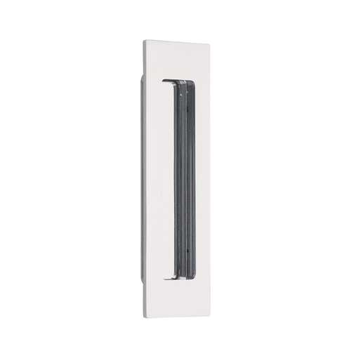 6" Modern Rectangular Flush Pull Bright Chrome Finish