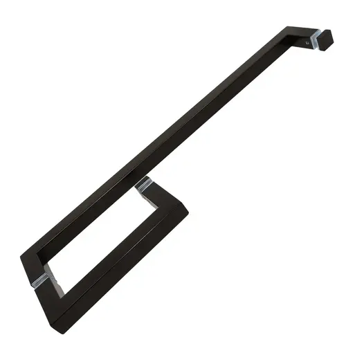 Square 6" Handle with Square 18" Towel Bar Oil Rubbed Bronze