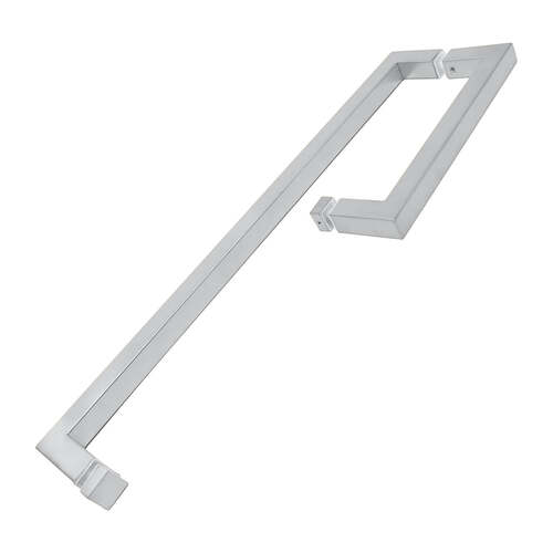 Square 8" Handle with Square 18" Towel Bar Chrome