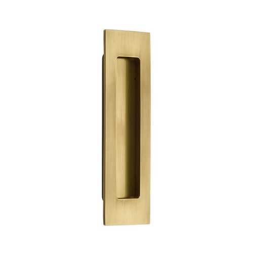 Emtek 220306US7 6" Modern Rectangular Flush Pull French Antique Brass Finish