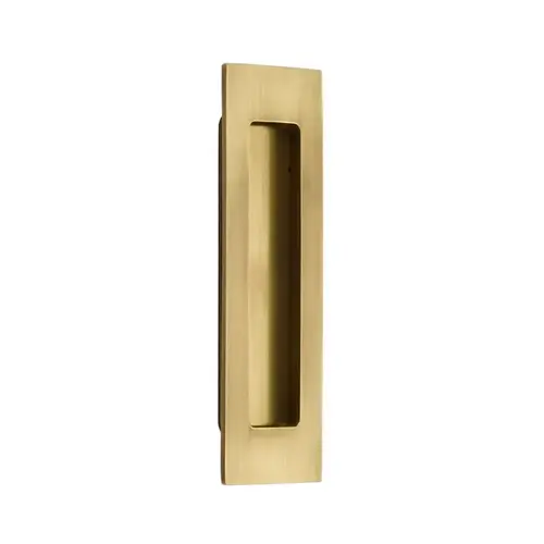 Emtek 220306US7 6" Modern Rectangular Flush Pull French Antique Brass Finish