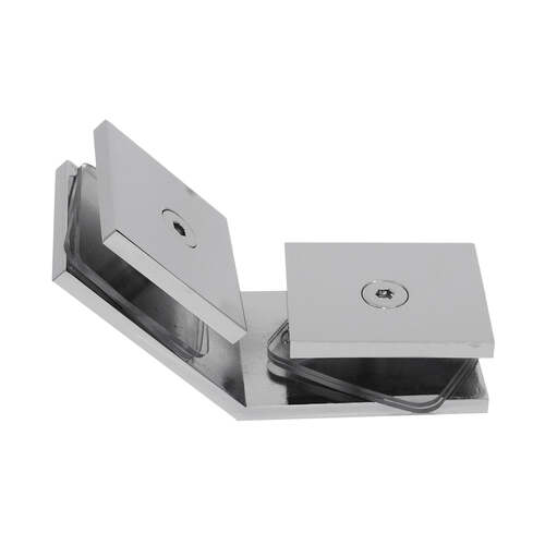 135 Degree Fixed Glass To Glass Panel Clamp Chrome