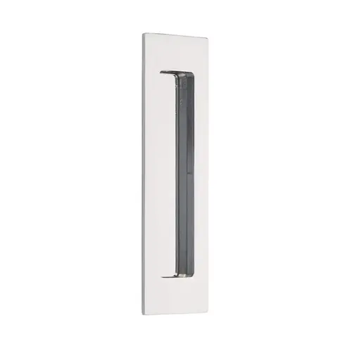 7" Modern Rectangular Flush Pull Bright Chrome Finish