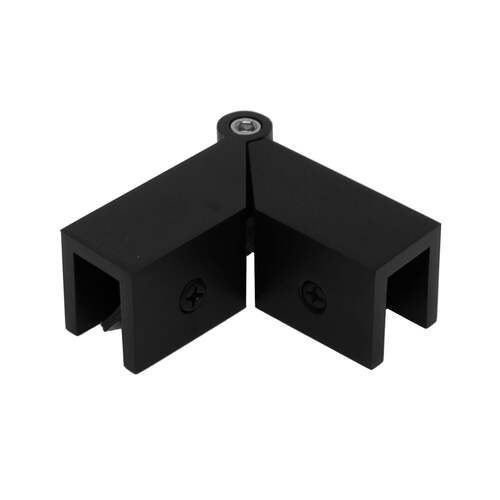 Adjustable 90 Degree Sleeve Over Clamp Matte Black