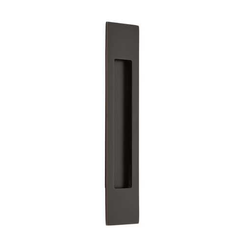 10" Modern Rectangular Flush Pull Oil Rubbed Bronze Finish