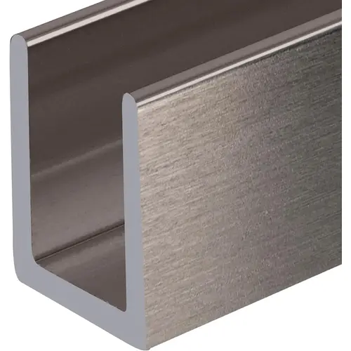 Aria 3/4" U-Channel 95" Long Brushed Nickel