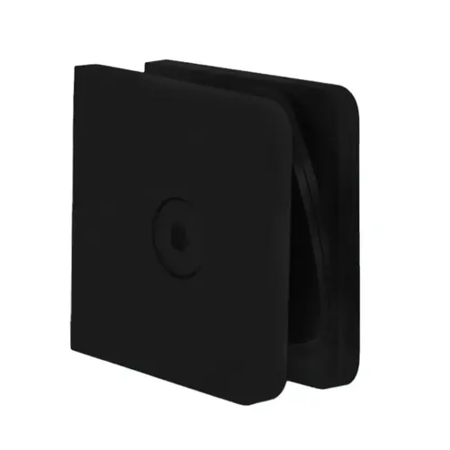 Traditional Wallmount Glass Clamp Matte Black