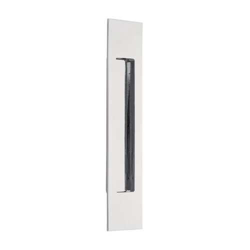 10" Modern Rectangular Flush Pull Bright Chrome Finish