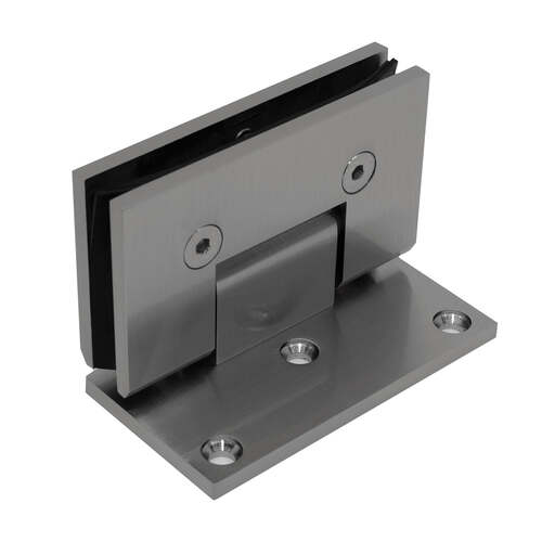 Aria Vetri AV044BN Heavy Duty Flush Wall mount Chatham Offset Square Hinge Brushed Nickel