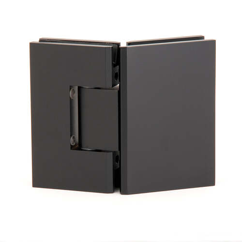 Heavy Duty Glass to Glass 135 (045) Chatham Square Hinge Matte Black