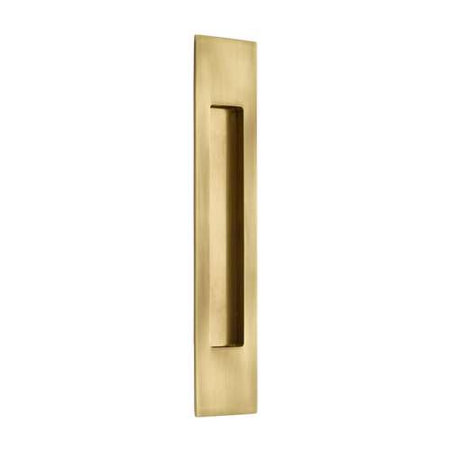 10" Modern Rectangular Flush Pull French Antique Brass Finish