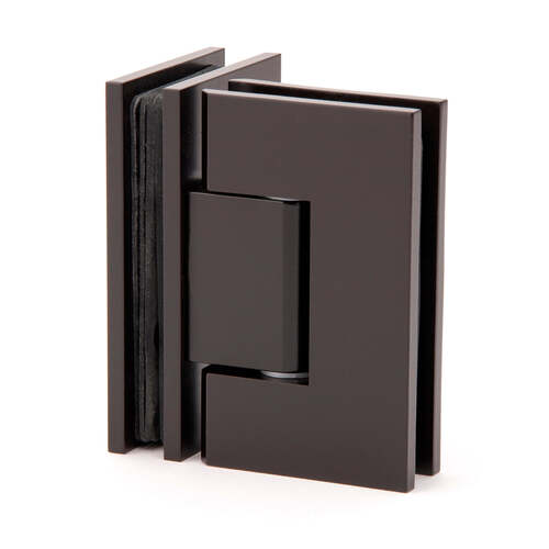 Heavy Duty Glass to Glass 90 Degree Chatham Square Hinge Oil Rubbed Bronze