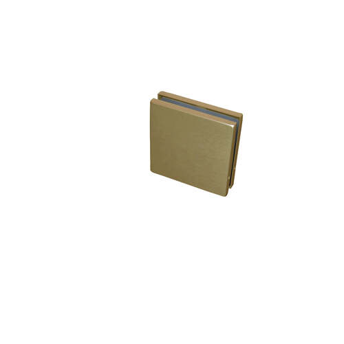 Glass to Glass 4x4 clamp Polished Brass