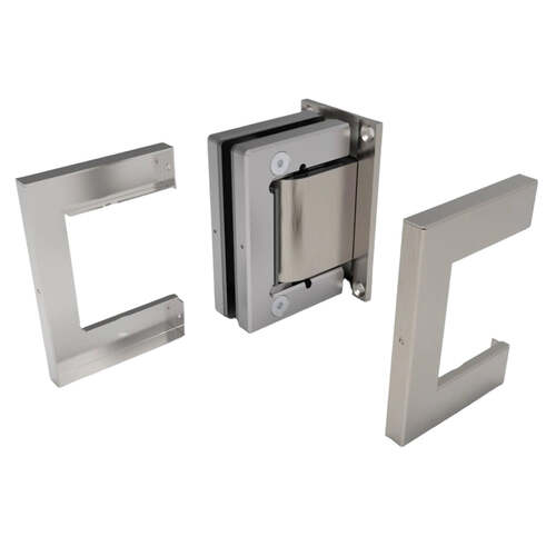 Latus Glass to Wall Hydraulic Hinge Satin Anodized