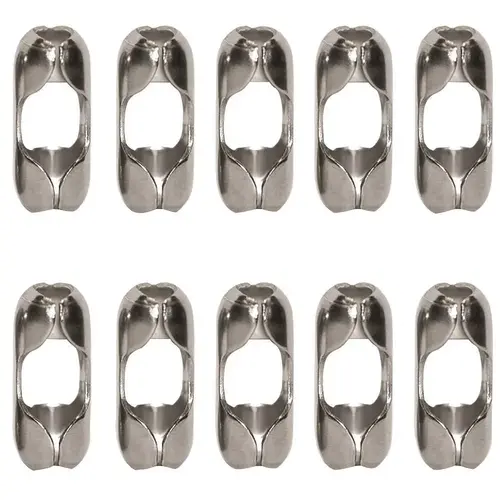 Ball Chain Mfg TY-0218545 #10 B COUPLING NP BRASS Nickel