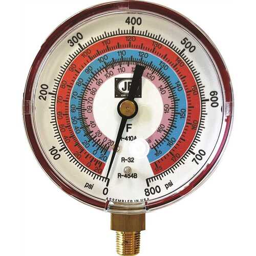 JB INDUSTRIES M2-862 Pressure Gauge For R32/r454b/r410a  3 Illuminating