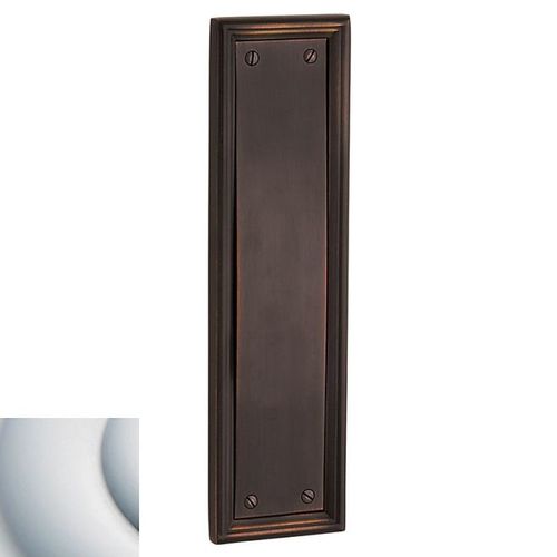 Nashville Push Plate, Satin Chrome