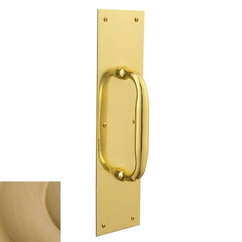 Pull Plate 3-1/2" x 15" Vintage Brass Finish