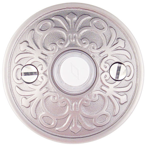 Doorbell Button Lancaster Rose, Bright Chrome Finish