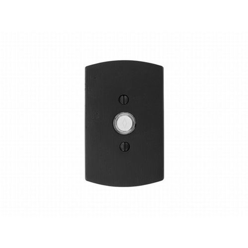 Doorbell Button # 4 Rose, Flat Black Finish