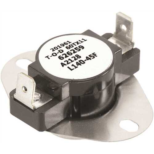 Nordyne 626259R 105-140f Manual Reset Limit Switch