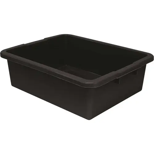 Airport Security Bin, 21.5x17x7 In., Black - pack of 12