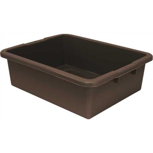 Airport Security Bin, 21.5x17x7 In., Brown - pack of 12