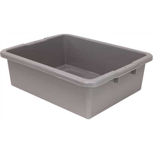 Airport Security Bin, 21.5x17x7 In., Gray - pack of 12