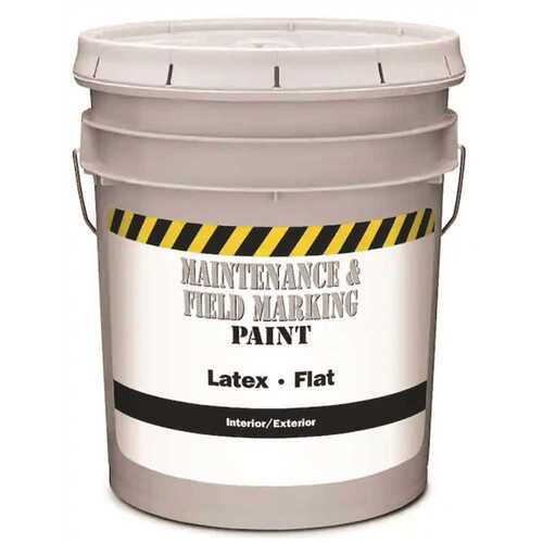 Glidden 920/05 Maintenance Field Marking Paint, Flat White, 5 Gal, Pallet Of 36