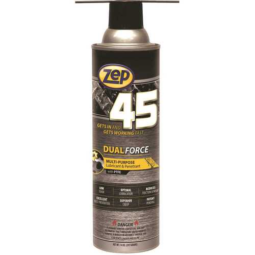 ZEP 374301 45 Dual Force Superior Dual-Action Penetrant & Lubricant Aerosol - pack of 12