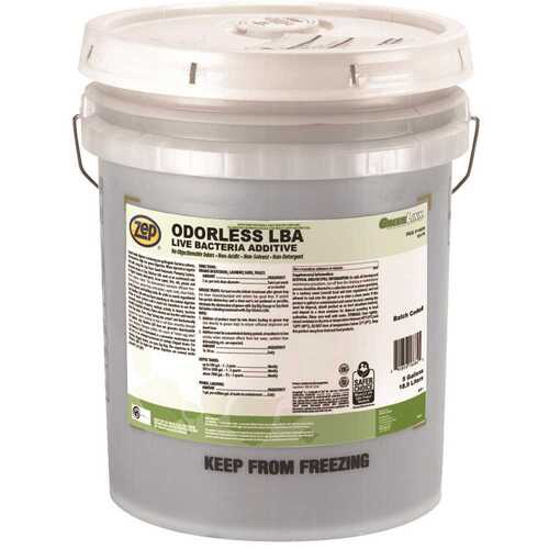 ZEP 166839 Odorless Live Bacteria Drain Additives, 5 Gal