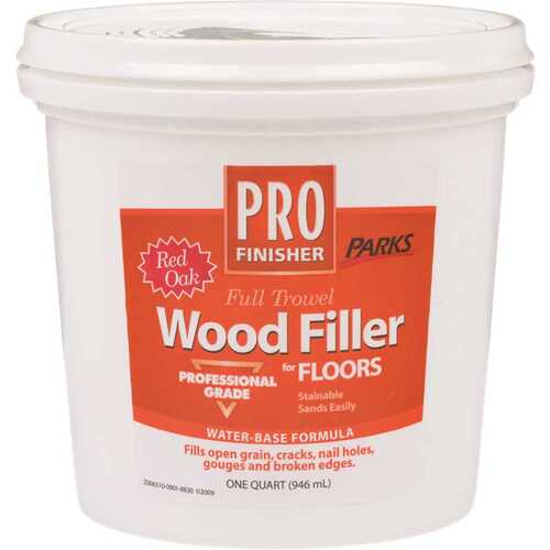 Parks PRO Finisher Wood Filler, Red Oak, 1 Quart - pack of 6