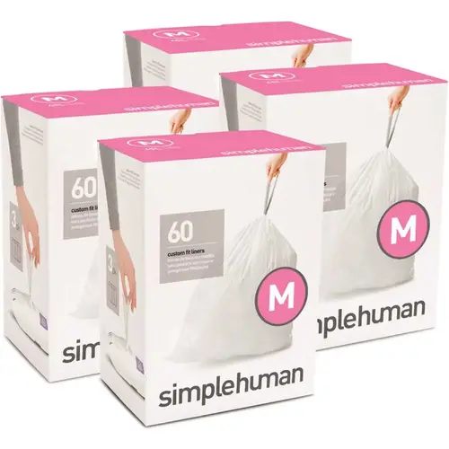 Code M Custom Fit Drawstring Trash Bags In Dispenser - pack of 240