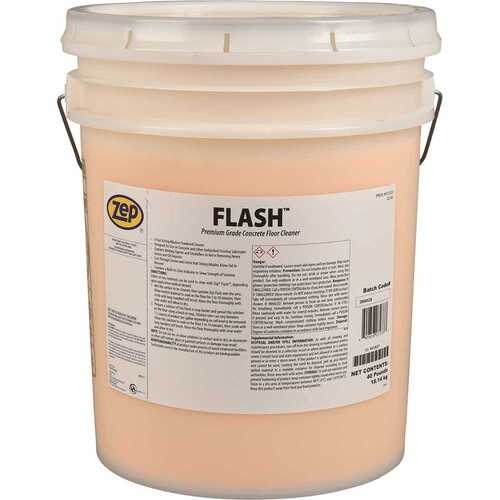 ZEP 72333 Flash Heavy-Duty Concrete Cleaner, 40lb