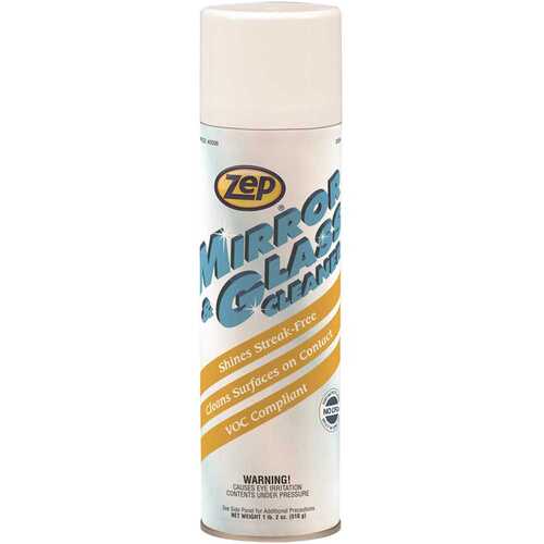 ZEP 9801 Mirror & Glass Aerosol All-Surface Cleaner - pack of 12