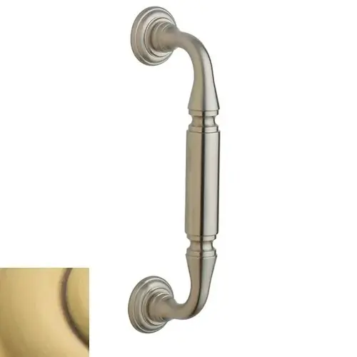 Richmond 10" Center to Center Door Pull Satin Brass with Brown Finish