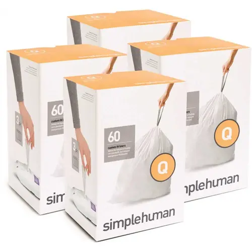 Code Q Custom Fit Drawstring Bags/dispenser Wht - pack of 240
