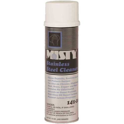 Stainless Steel Cleaner & Polish, Lemon Scent, 15oz Aerosol