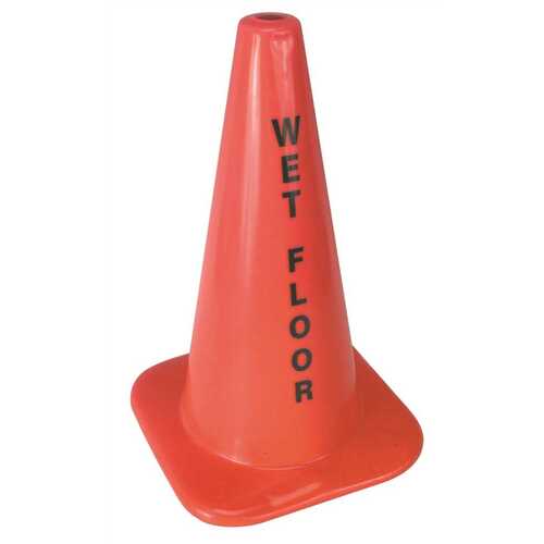 IMPACT 9100-90 18 in. Plastic Wet Floor Cone Orange