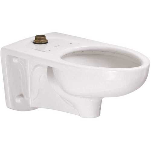 Afwall FloWise ADA Retrofit 1.28 GPF/1.6 GPF Elongated Top Spud Toilet Bowl Only in White