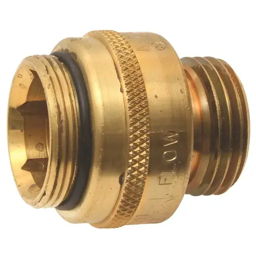 WOODFORD MFG. 34HA-BR 1-1/8 in. - 18 Special Threads x 3/4 in. Hose Threads Brass Single-Check Vacuum Breaker